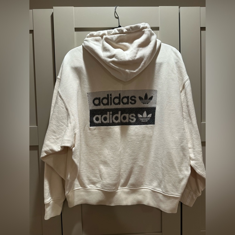 Adidas Cream Hoodie for Women